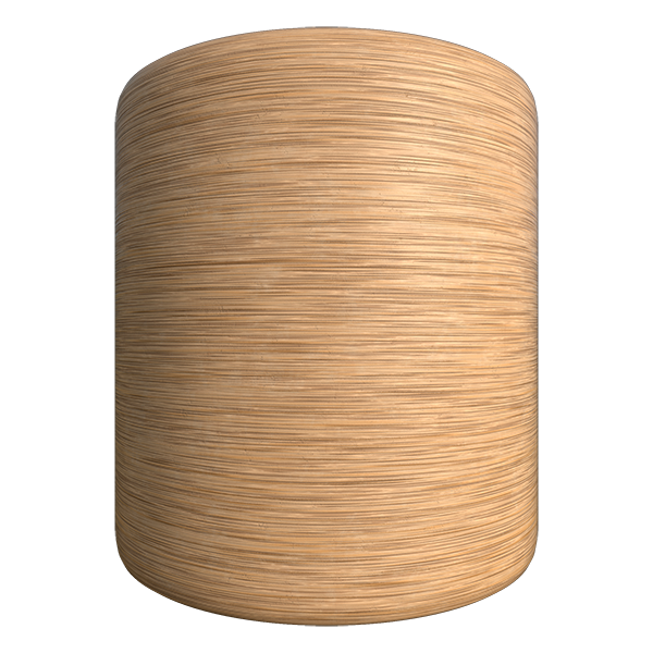Wood with Horizontal Bark Texture (Cylinder)