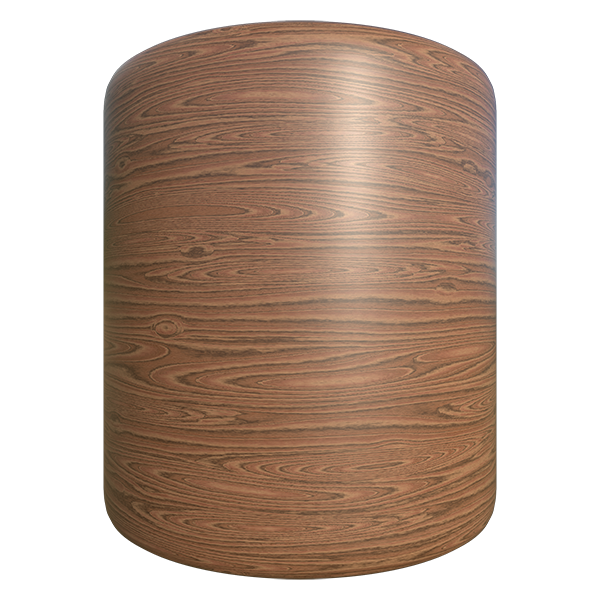 Teak Wood Veneer or Lacquered Veneer Texture (Cylinder)