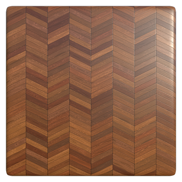 Chevron Parquet Wood Floor Texture (Plane)