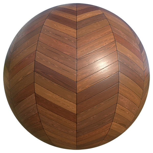 Chevron Parquet Wood Floor Texture (Sphere)