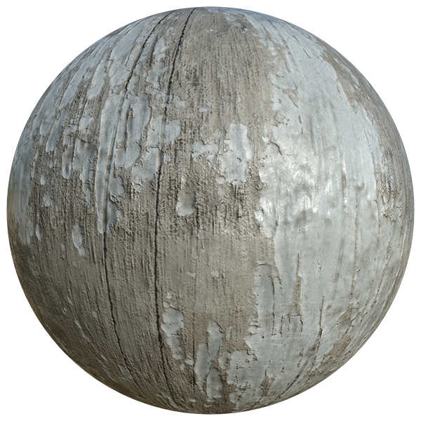 Wood Texture with Peeling Paint (Sphere)