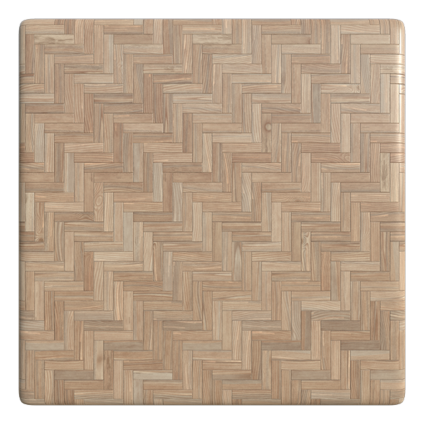 Herringbone Parquet Wooden Floor Texture (Plane)