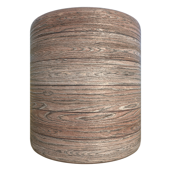 Worn Wood Plank (Cylinder)