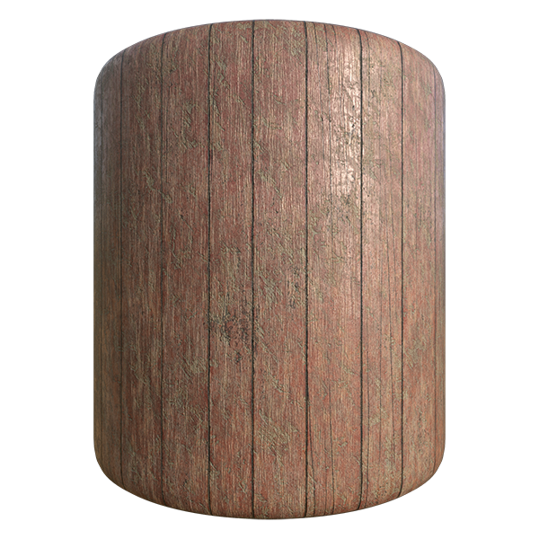 Painted Wood Planks (Cylinder)