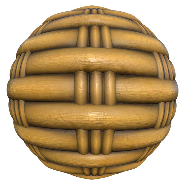 Woven Basket / Rattan Basket / Wicker (Sphere)