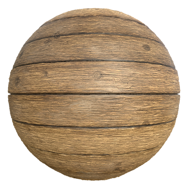 Worn Old Wood Planks Texture (Sphere)