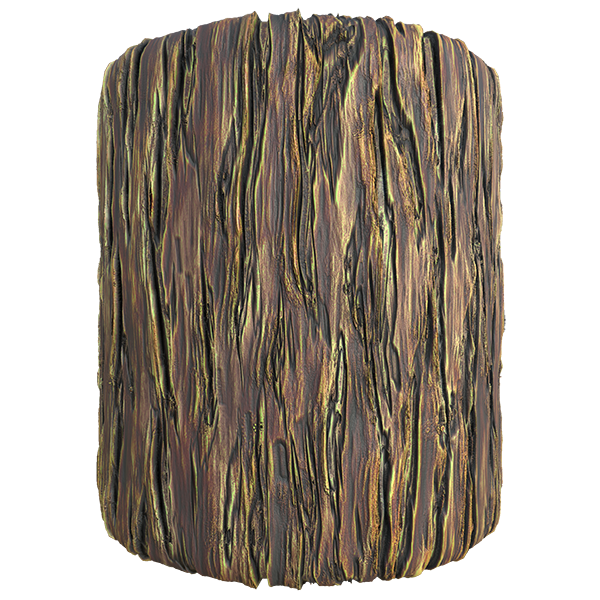 Stylized Tree Truck and Bark Texture (Cylinder)