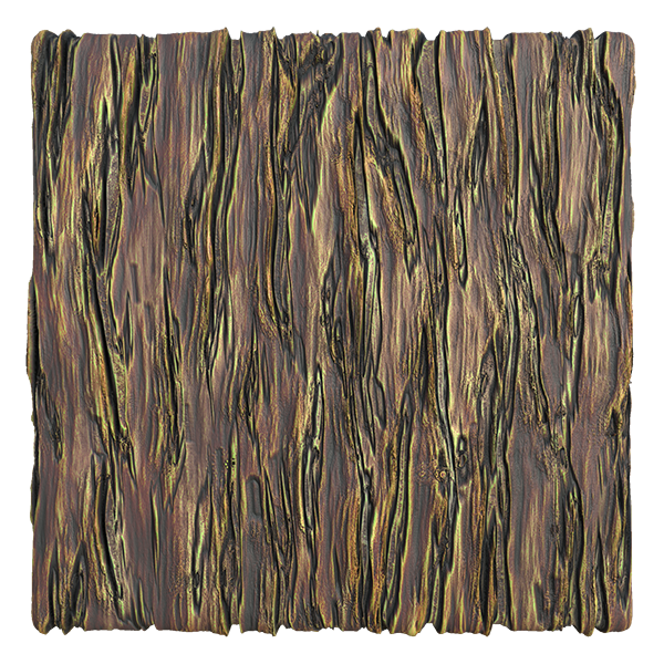 Stylized Tree Truck and Bark Texture (Plane)
