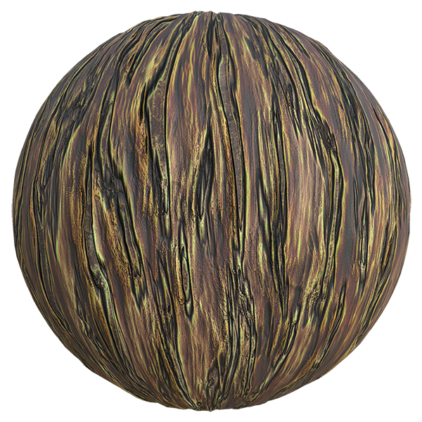 Stylized Tree Truck and Bark Texture (Sphere)