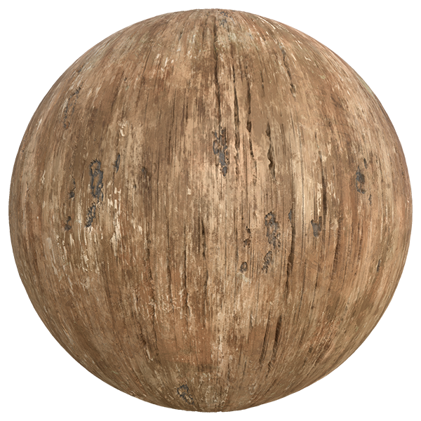 Raw Wood Plank Texture (Sphere)