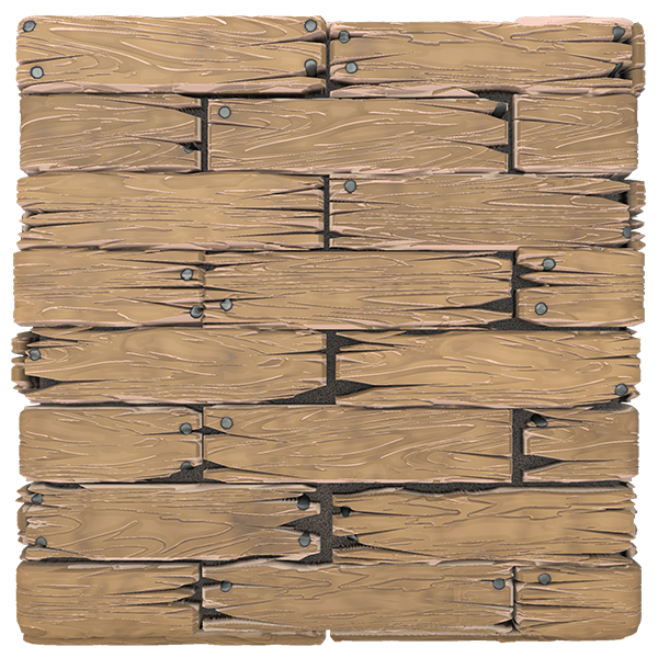 Stylized Wood Plank Texture (Plane)