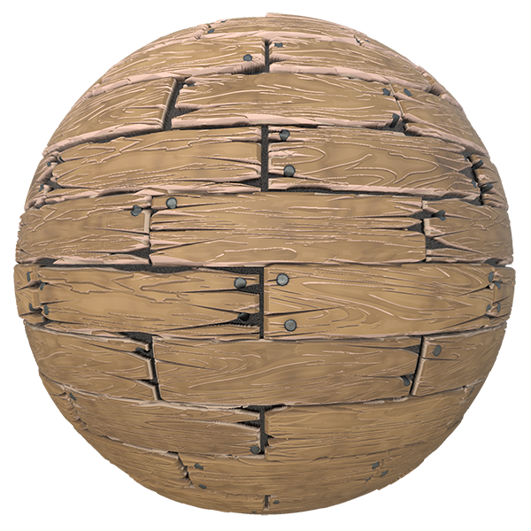 Stylized Wood Plank Texture (Sphere)
