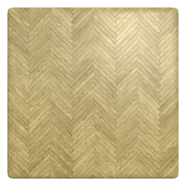 Herringbone Maple Wood Floor Tiles (Plane)