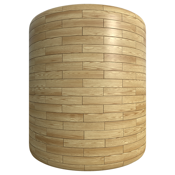 Waxed Beech Wood Plank Tiles (Cylinder)