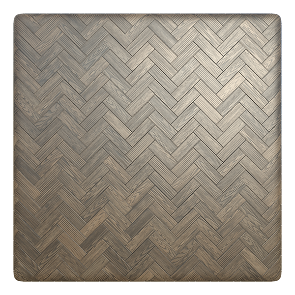 Herringbone Ebony Dark Ash Wood Tiles (Plane)