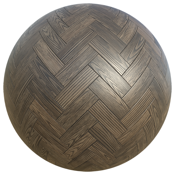 Herringbone Ebony Dark Ash Wood Tiles (Sphere)