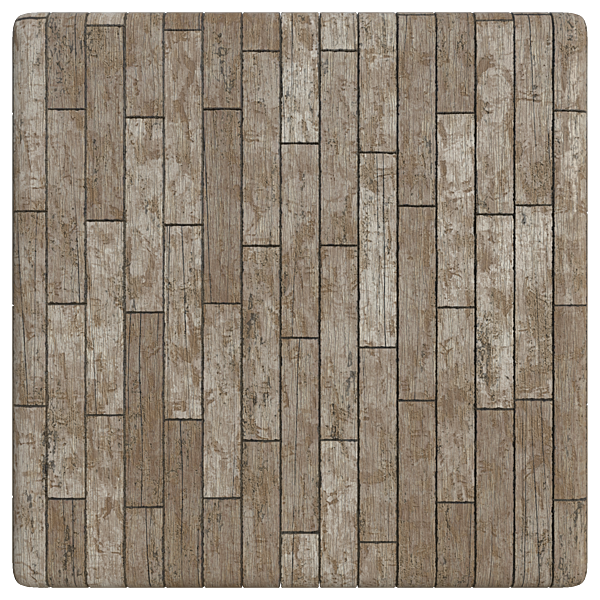 White Painted Wood Planks (Plane)