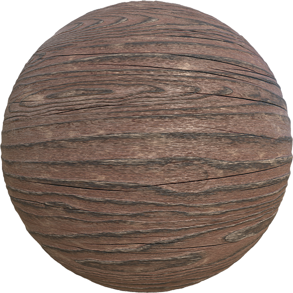 Raw Wood with Rough Grains (Sphere)