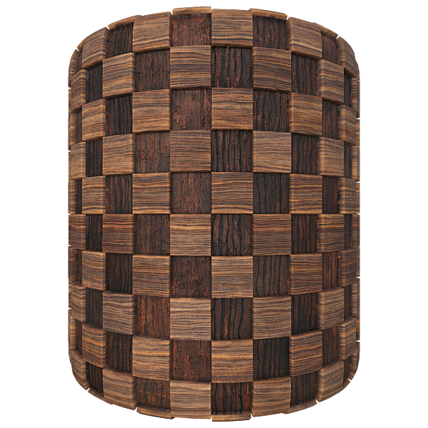 Wooden Block Wall Texture (Cylinder)