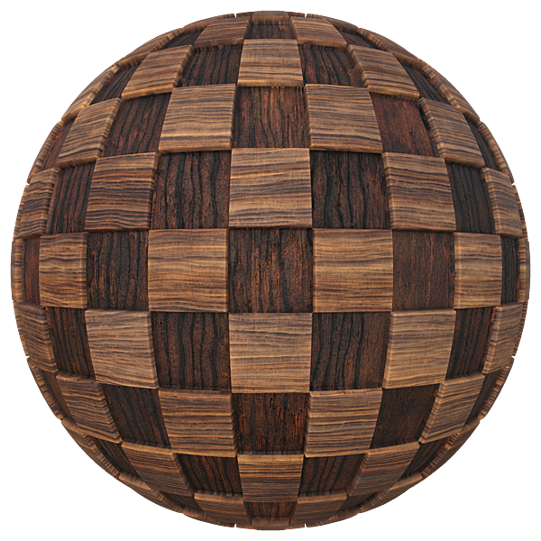 Wooden Block Wall Texture (Sphere)