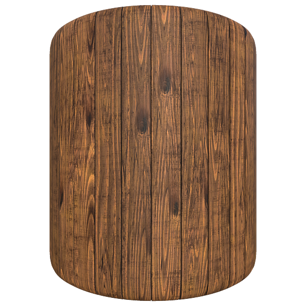 Rough Wood Planks (Cylinder)
