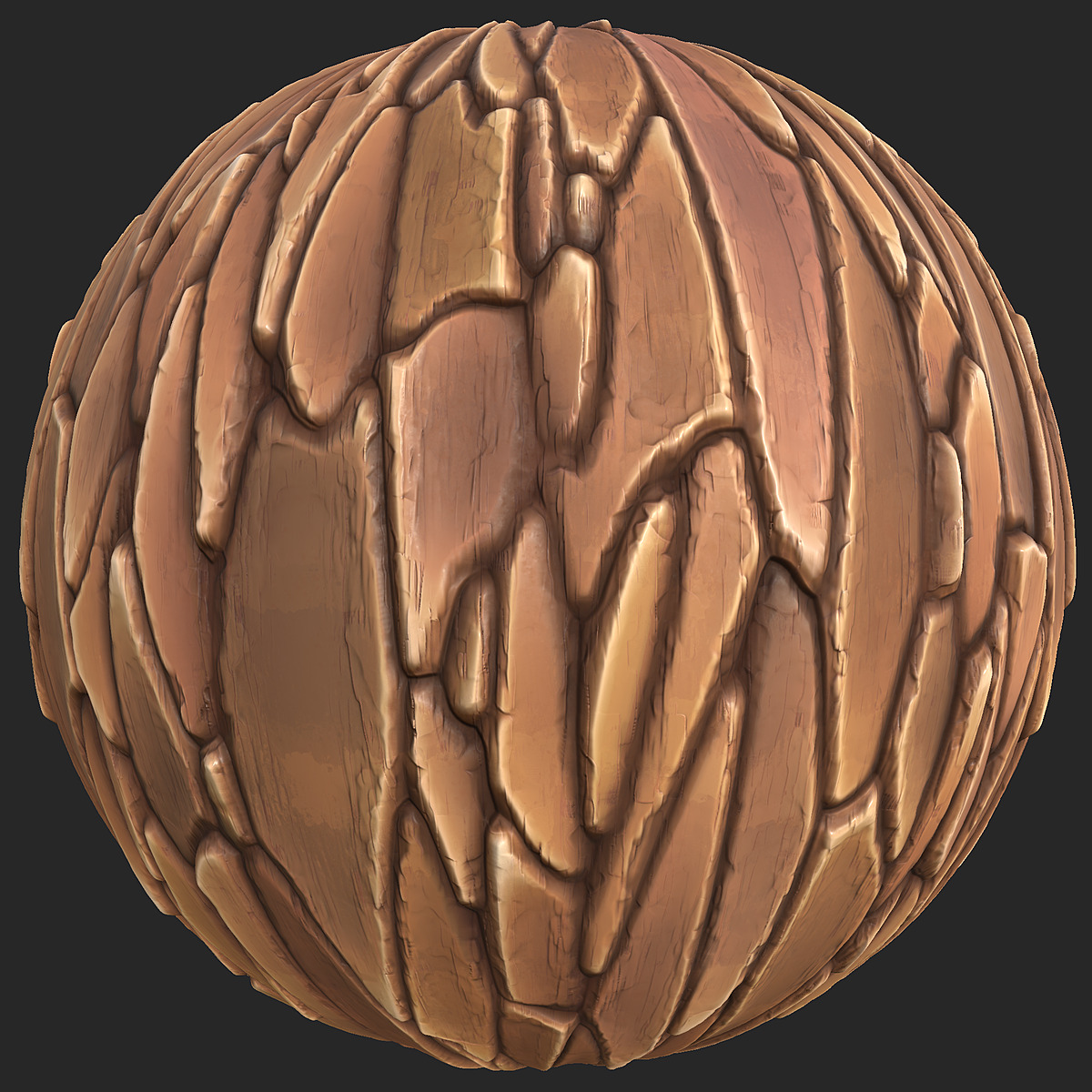 stylized bark zbrush