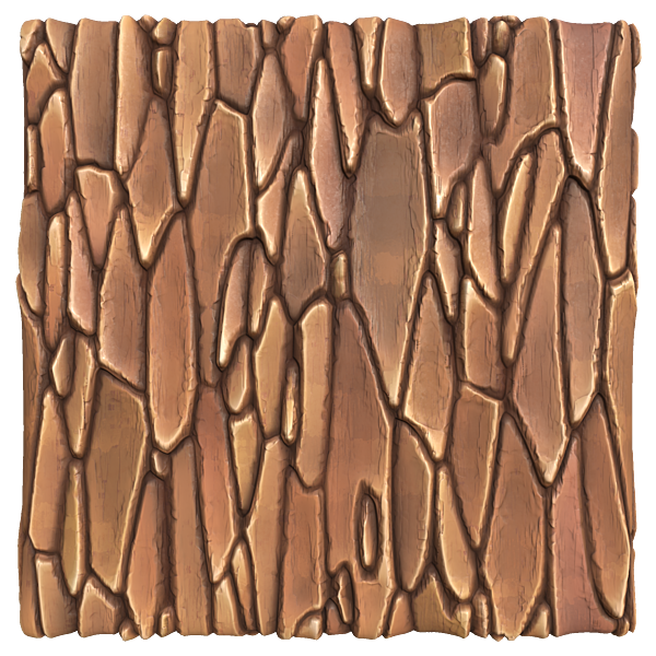 Stylized Tree Trunk or Bark Texture (Plane)