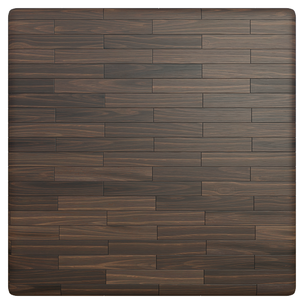 Laminated Long Brown Wood Planks (Plane)